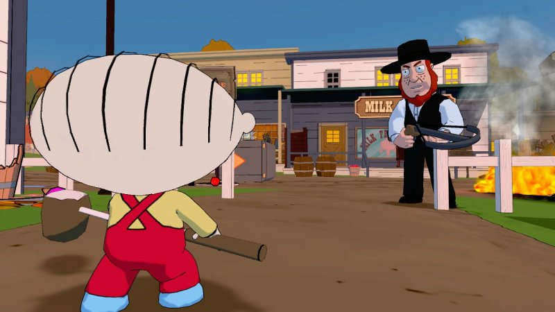 Illustration for article titled Stewie Terrorizes Frat Boys in These Family Guy Video Game Screen Shots
